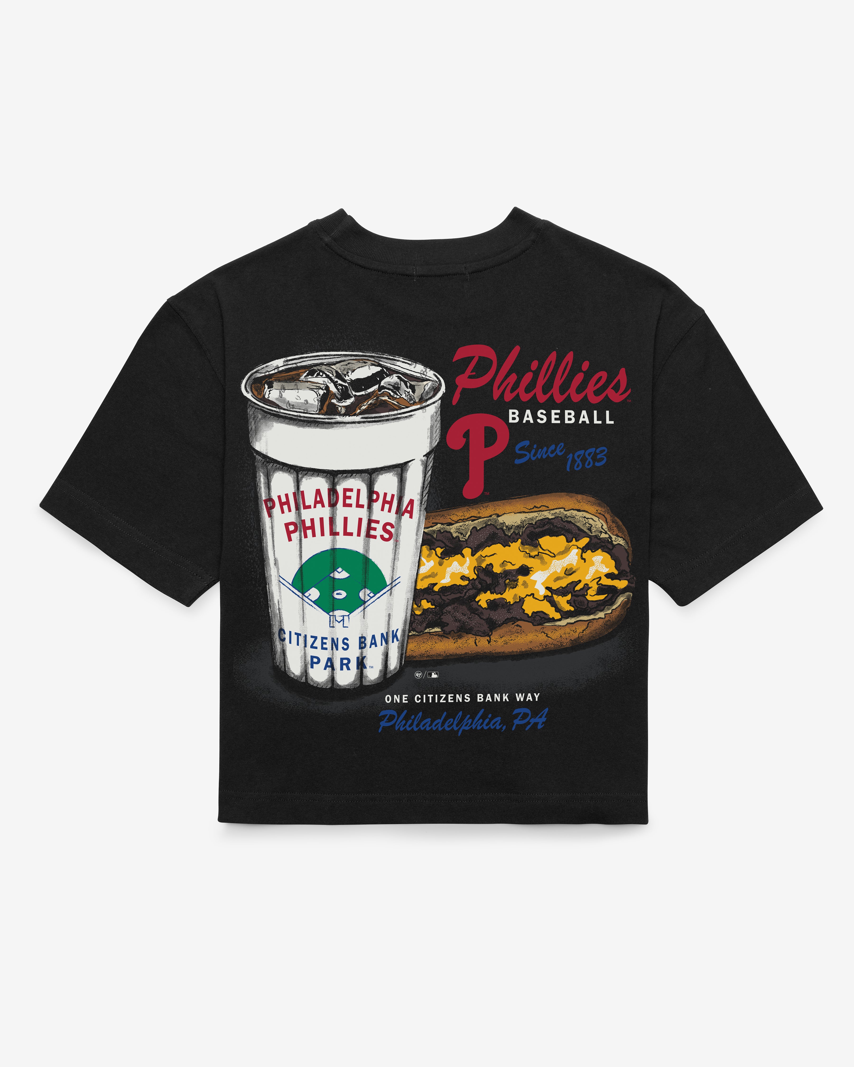 47-reed-city-phillies-grab-n-go-tee-schwarz-damen image 3