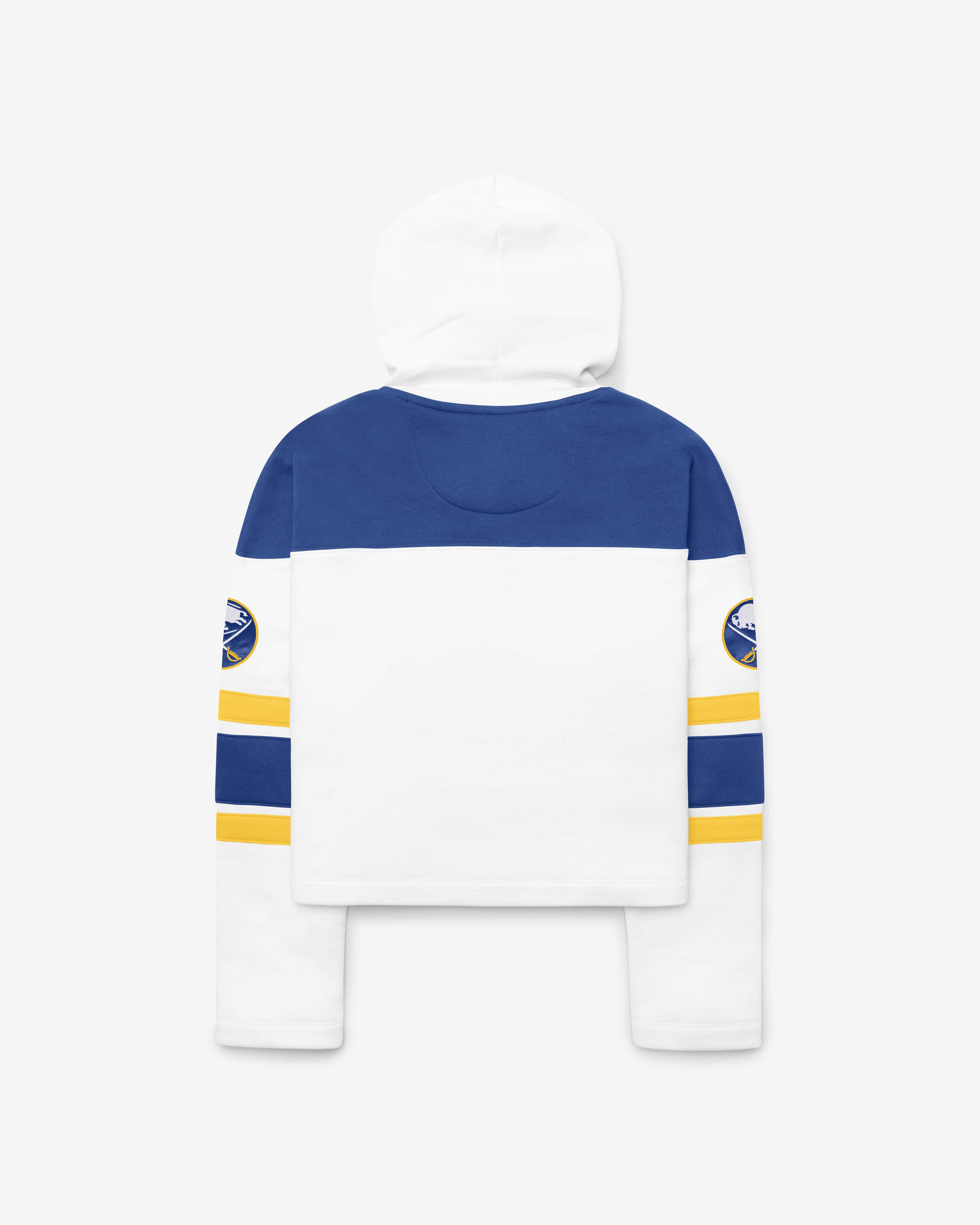 47-brand-lacer-hoodie-buffalo-sabres-white-wash-cropped-damen image 2