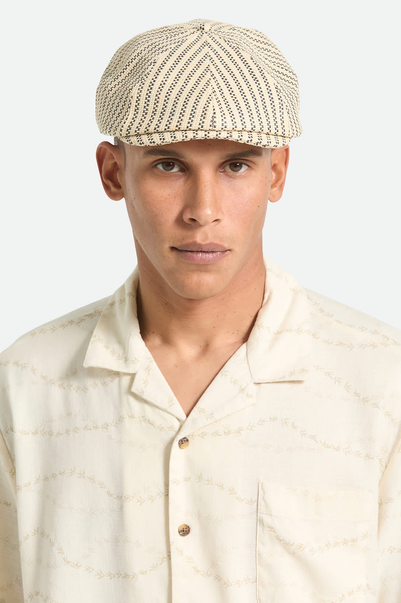 brixton-brood-newsboy-schieberm-tze-natural-black-stroh image 2