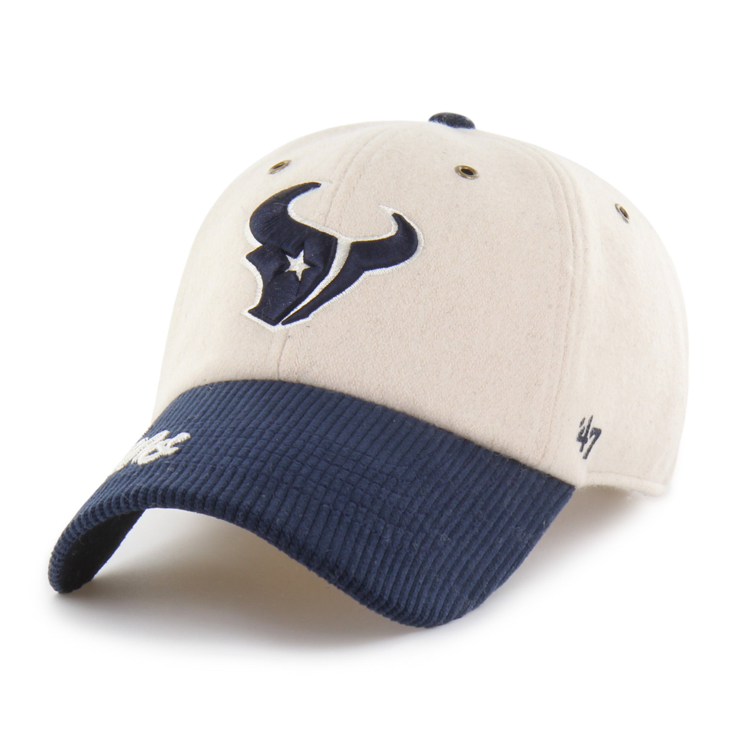 47-brand-clean-up-houston-texans-rope-script-cap-natural-damen image 3