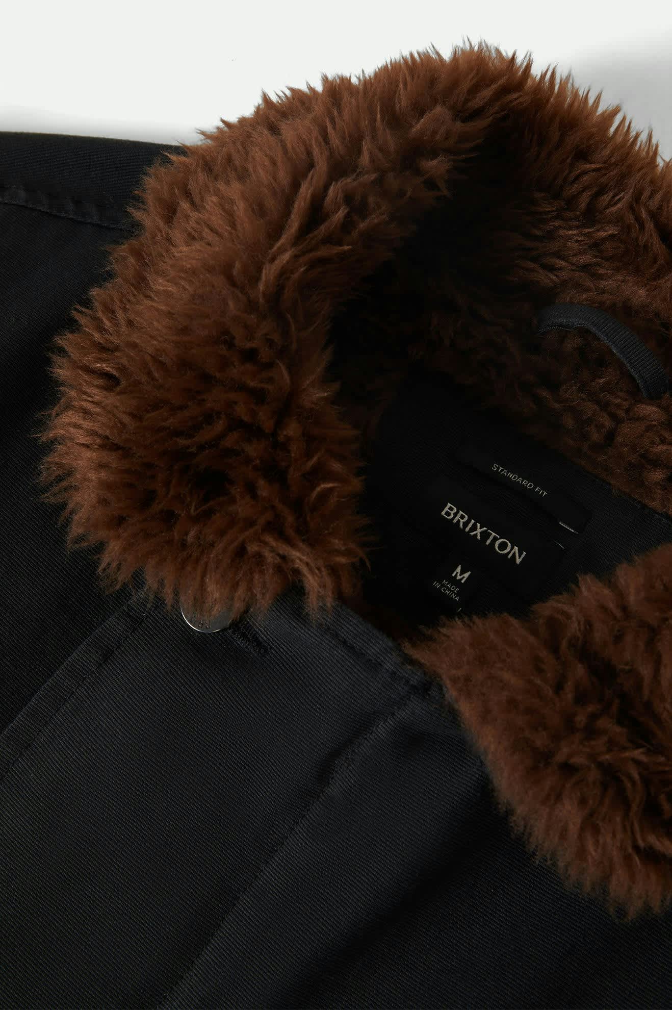 brixton-mast-jacket-jacke-schwarz-sherpa-gef-ttert image 5