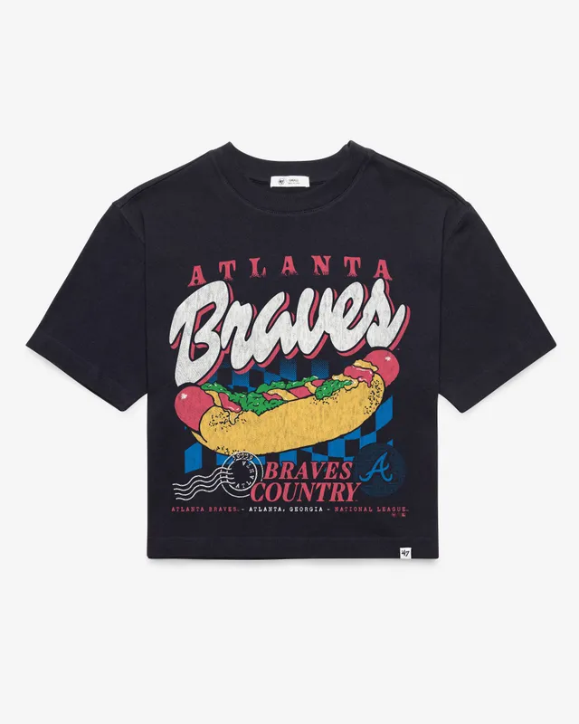 47-reed-city-atlanta-braves-t-shirt-navy-damen-cropped image 1