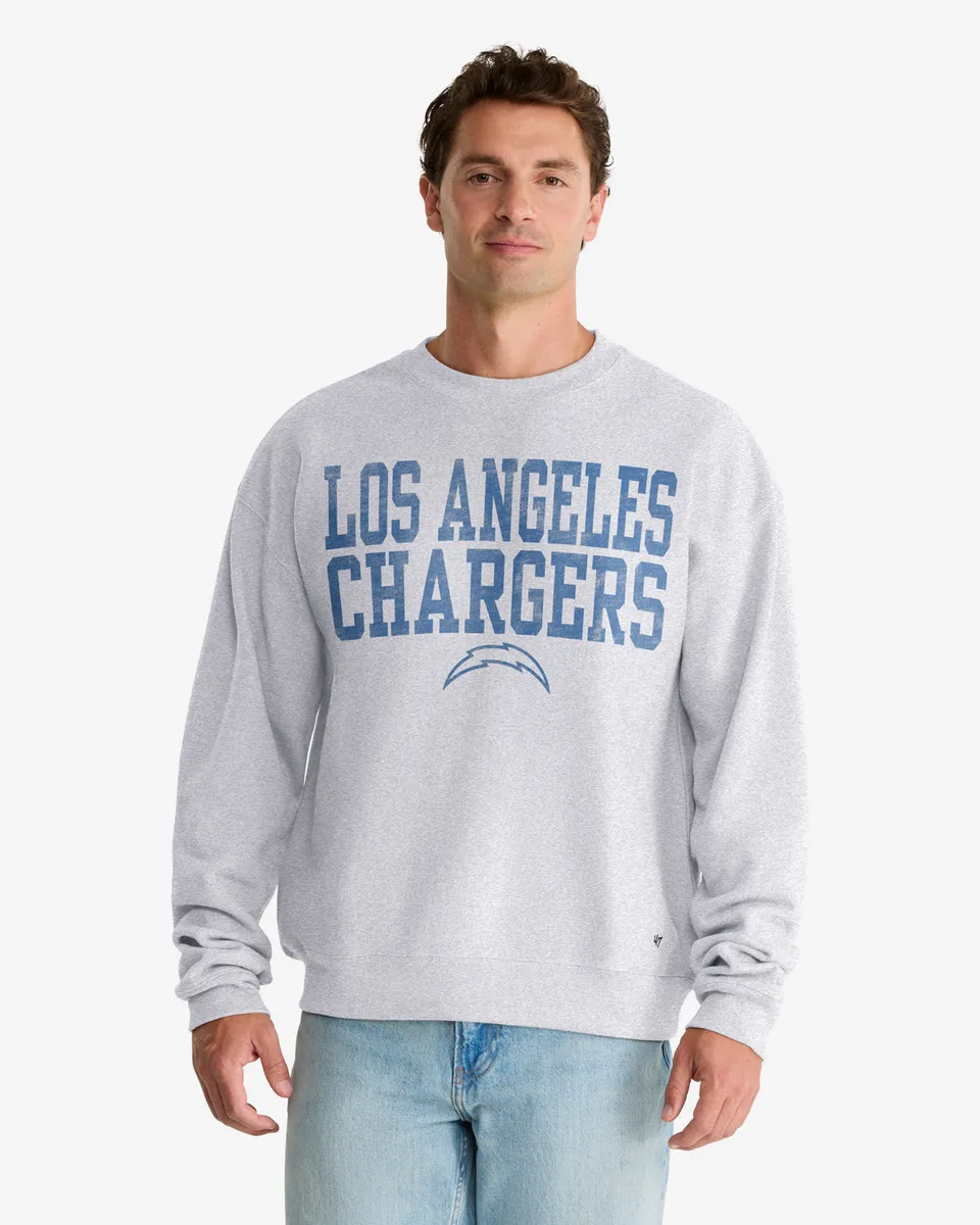 47-brand-chargers-campus-stack-sweatshirt-quartz-grey image 1