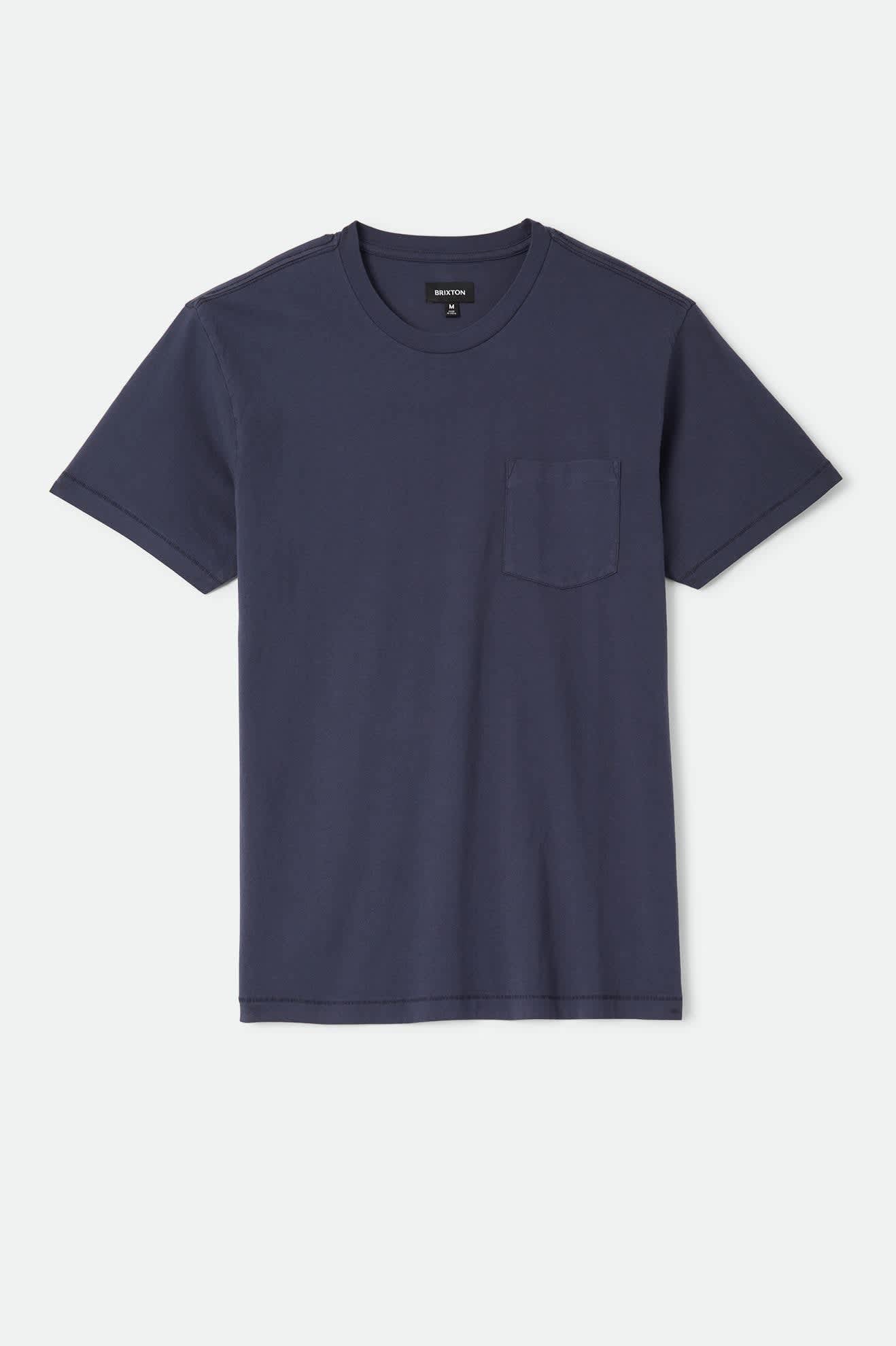 brixton-baseline-pocket-t-shirt-washed-navy-baumwolle image 1
