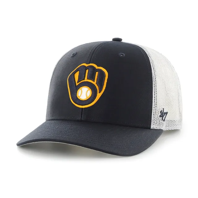 47-brand-milwaukee-brewers-47-trucker-cap-navy-osf-snapback image 1
