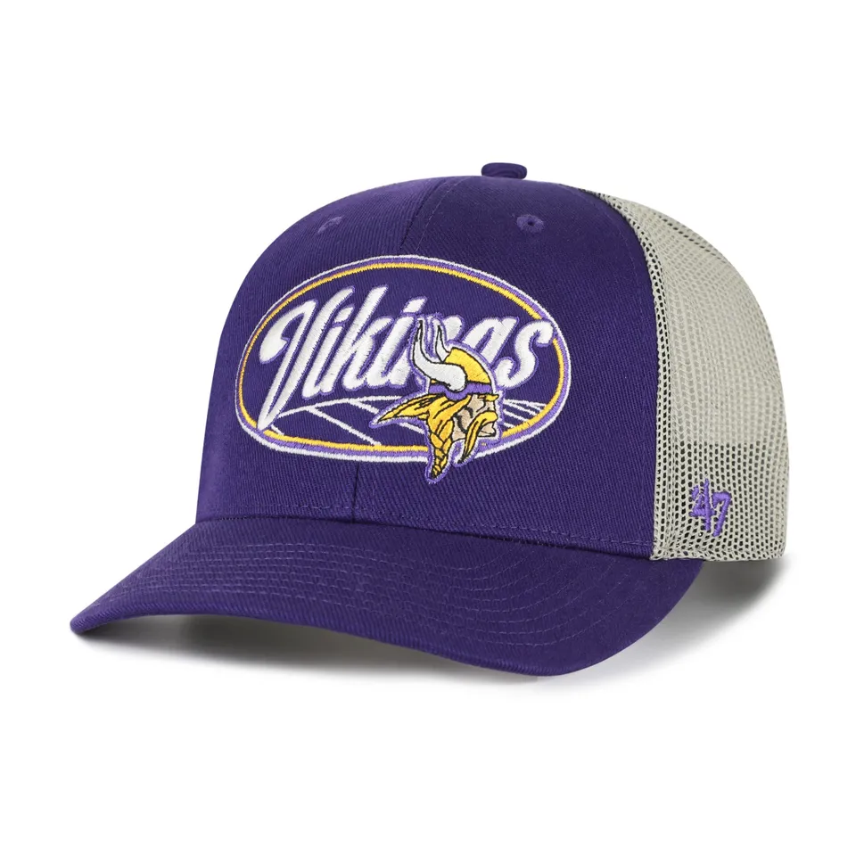 47-trucker-minnesota-vikings-cap-purple-snapback image 1