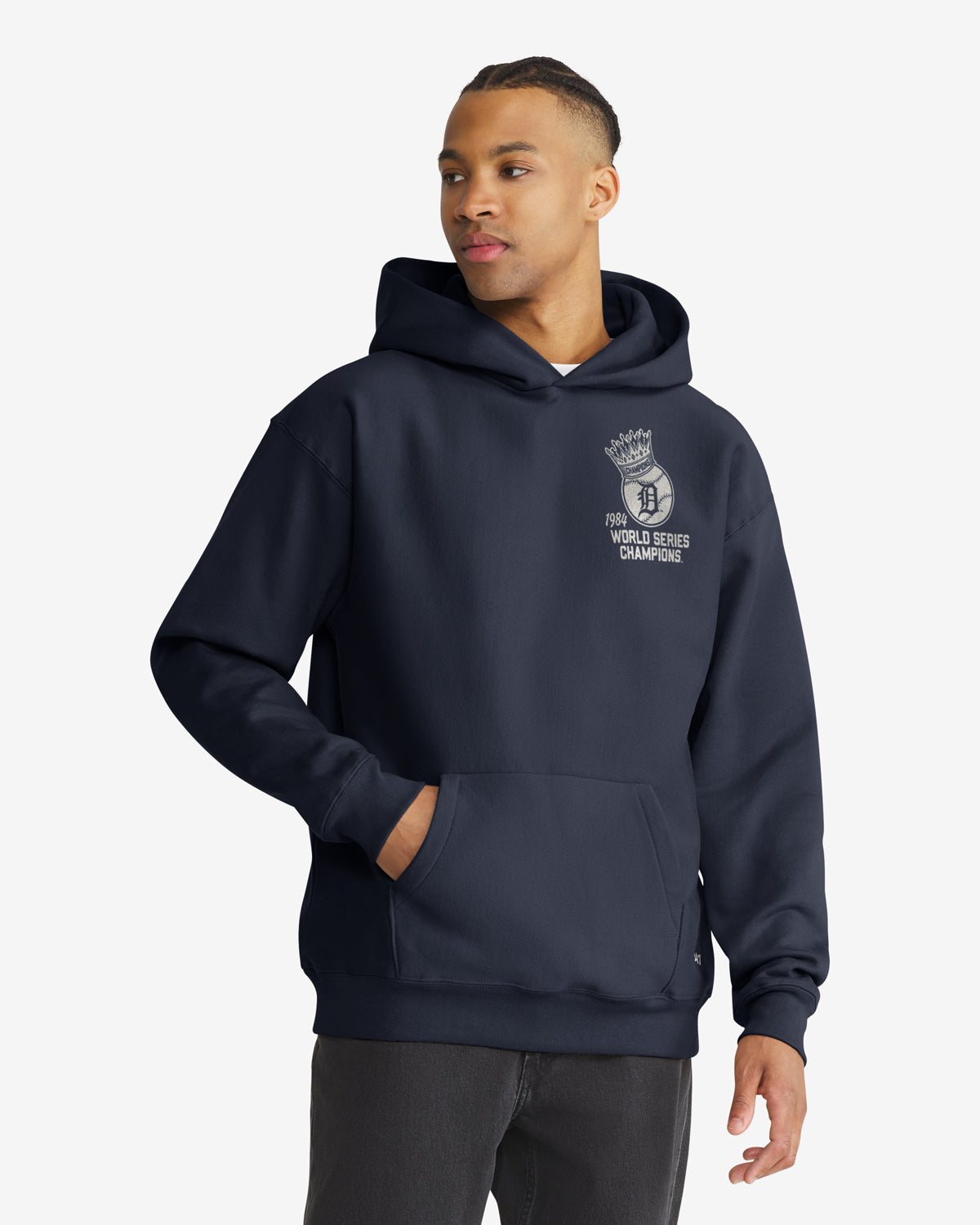 47-foundation-hood-detroit-tigers-hoodie-navy-fleece image 2