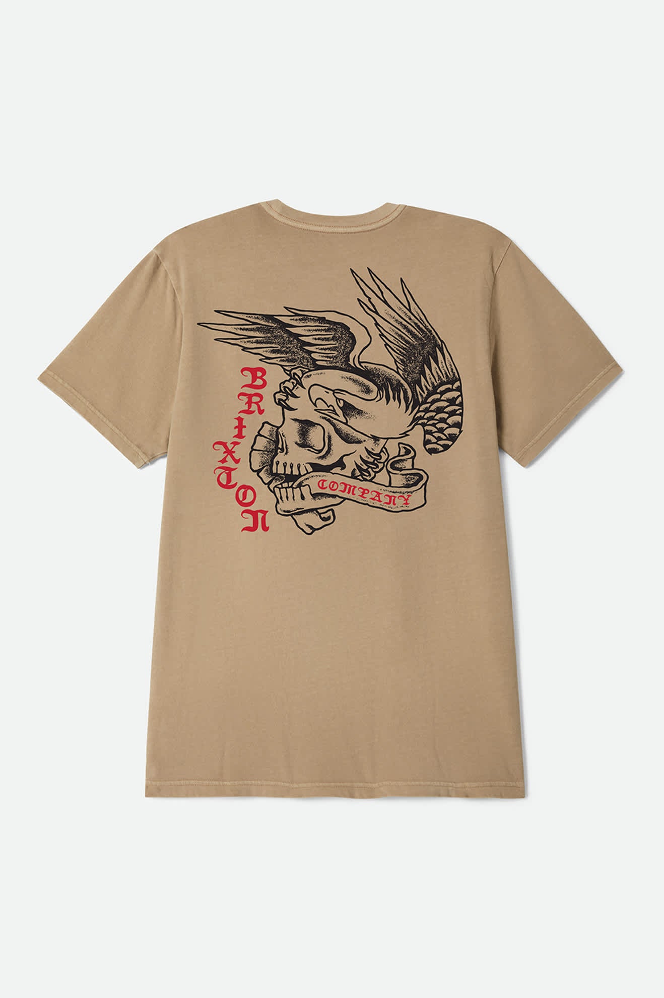 brixton-wolcott-t-shirt-timeless-taupe-worn-wash-herren image 2