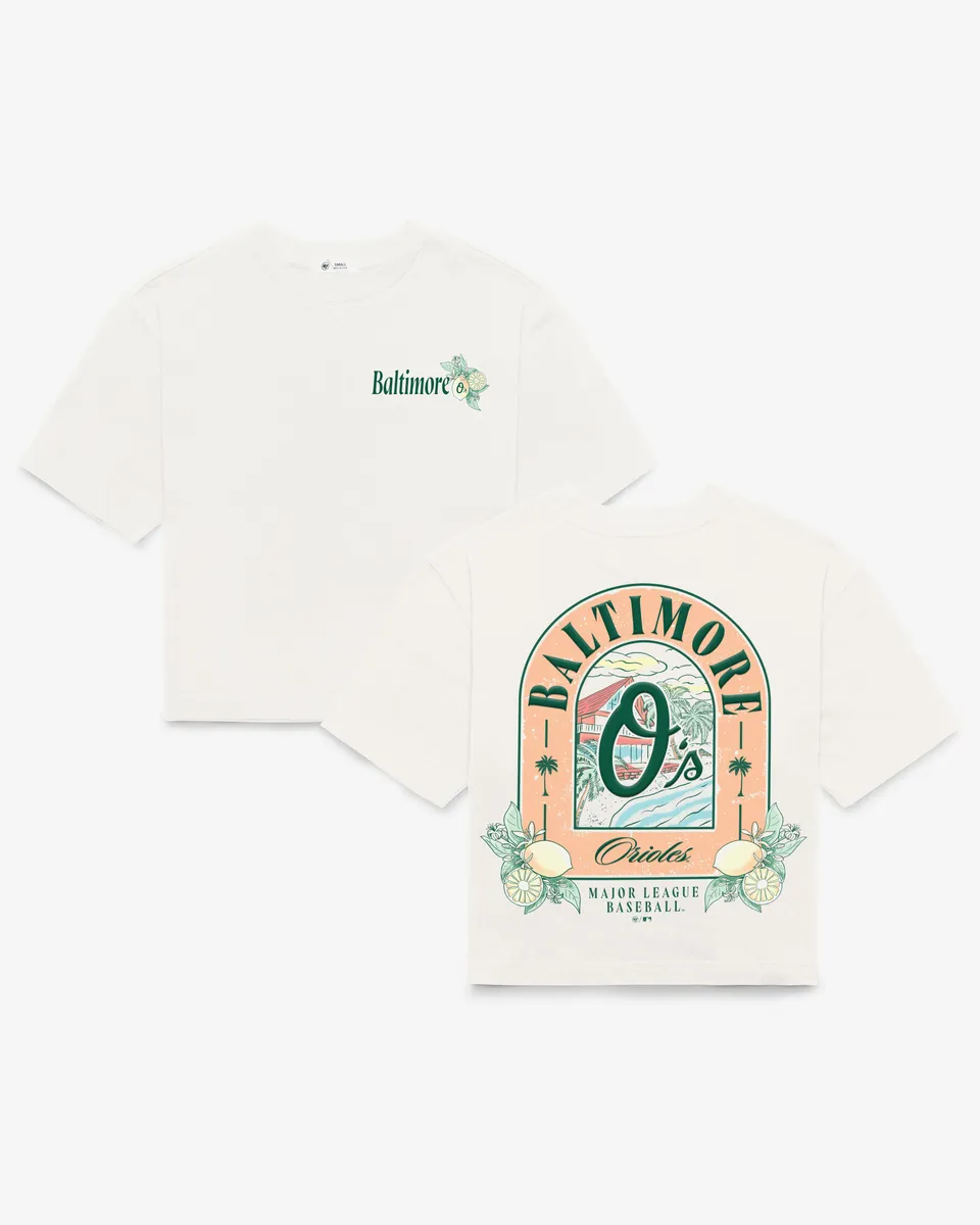 47-reed-city-baltimore-orioles-damen-t-shirt-sandstone-crop image 1