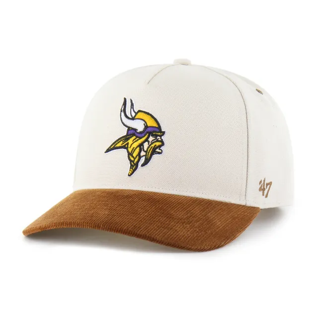 47-brand-minnesota-vikings-hitch-snapback-cap-natural-relaxed-fit image 1