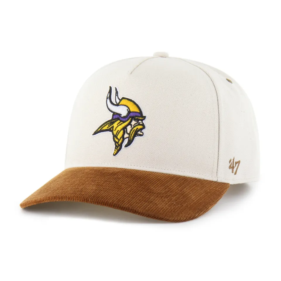 47-brand-minnesota-vikings-hitch-snapback-cap-natural-relaxed-fit image 1