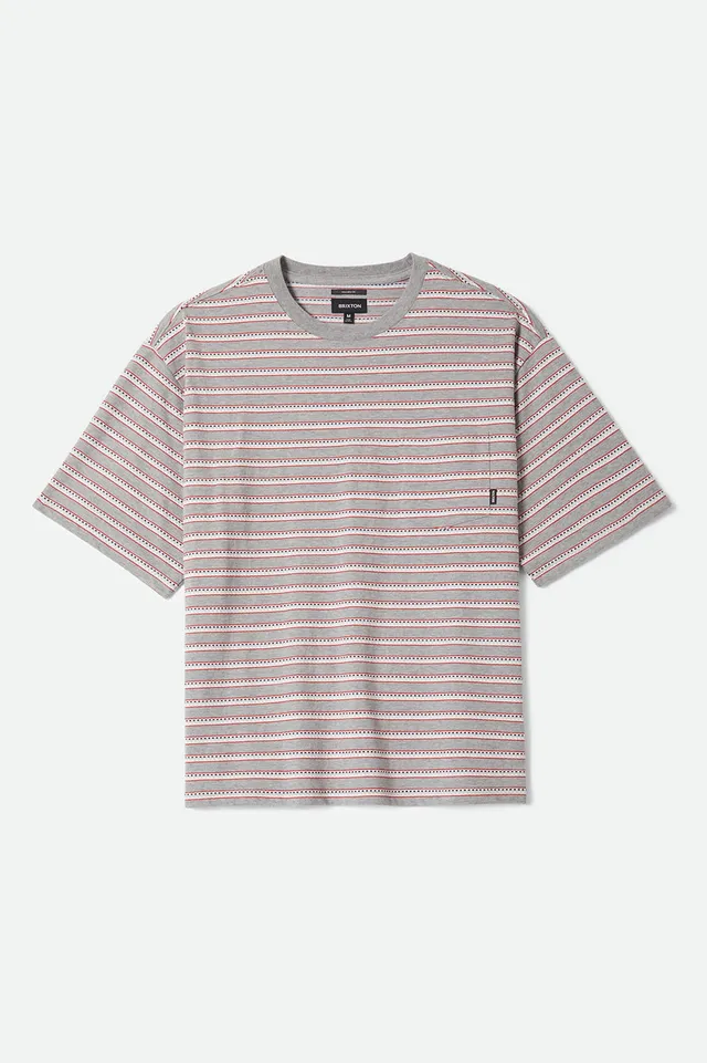 brixton-poolside-pique-box-crop-t-shirt-heather-grey image 1