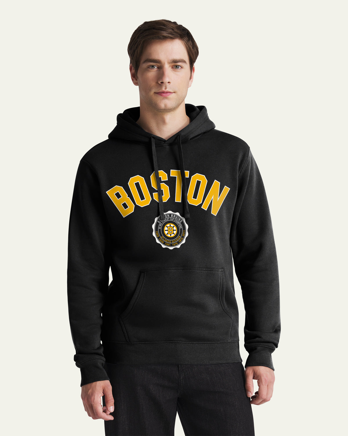 47-brand-headline-crew-bruins-vintage-crest-hoodie-schwarz-herren image 1