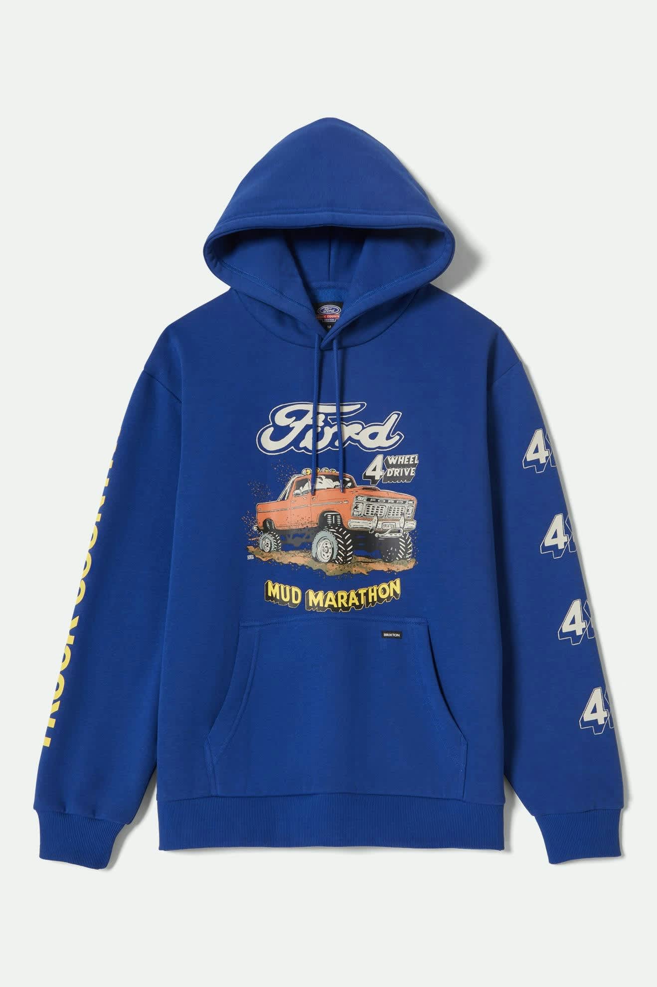brixton-ford-mud-marathon-hoodie-ford-blue-herren image 8