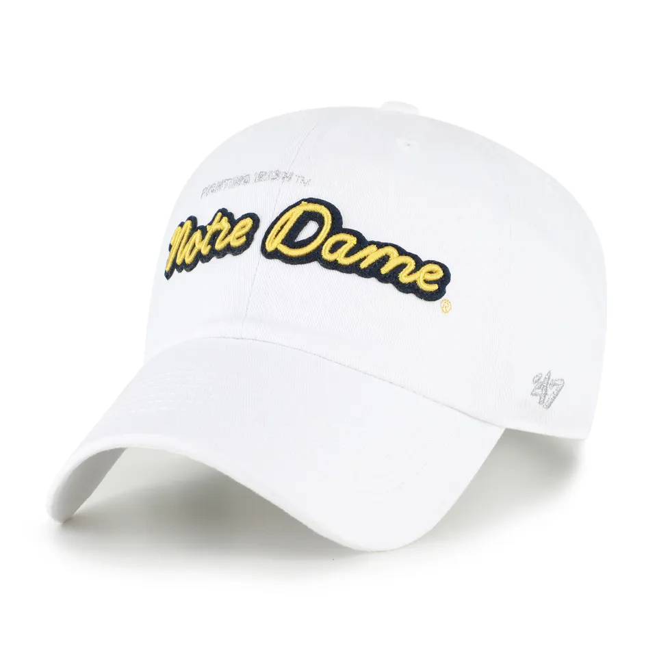 47-brand-clean-up-notre-dame-trendy-script-cap-wei-strapback image 1