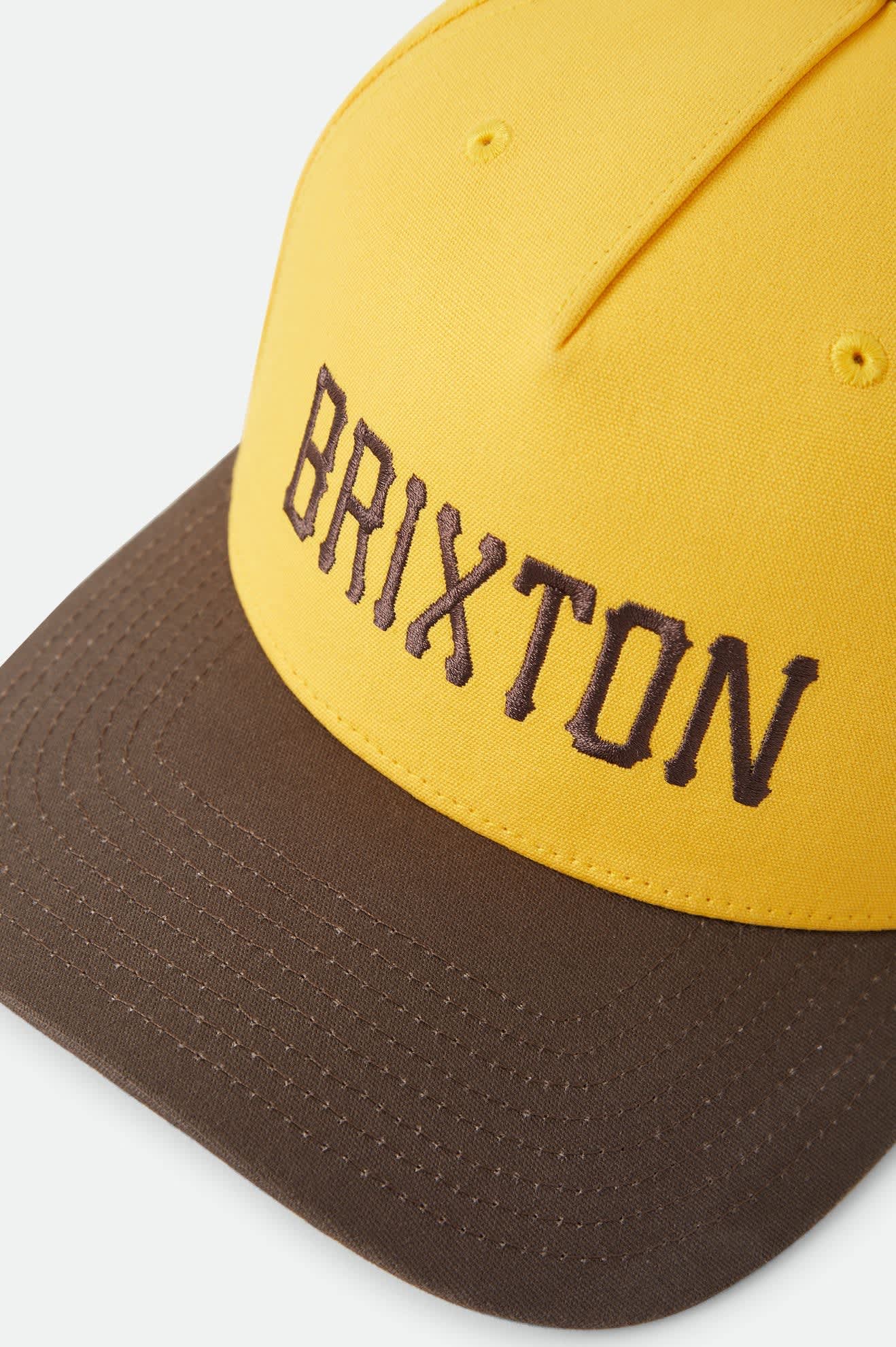 brixton-homerun-snapback-golden-hour-walnut-bio-baumwolle image 3