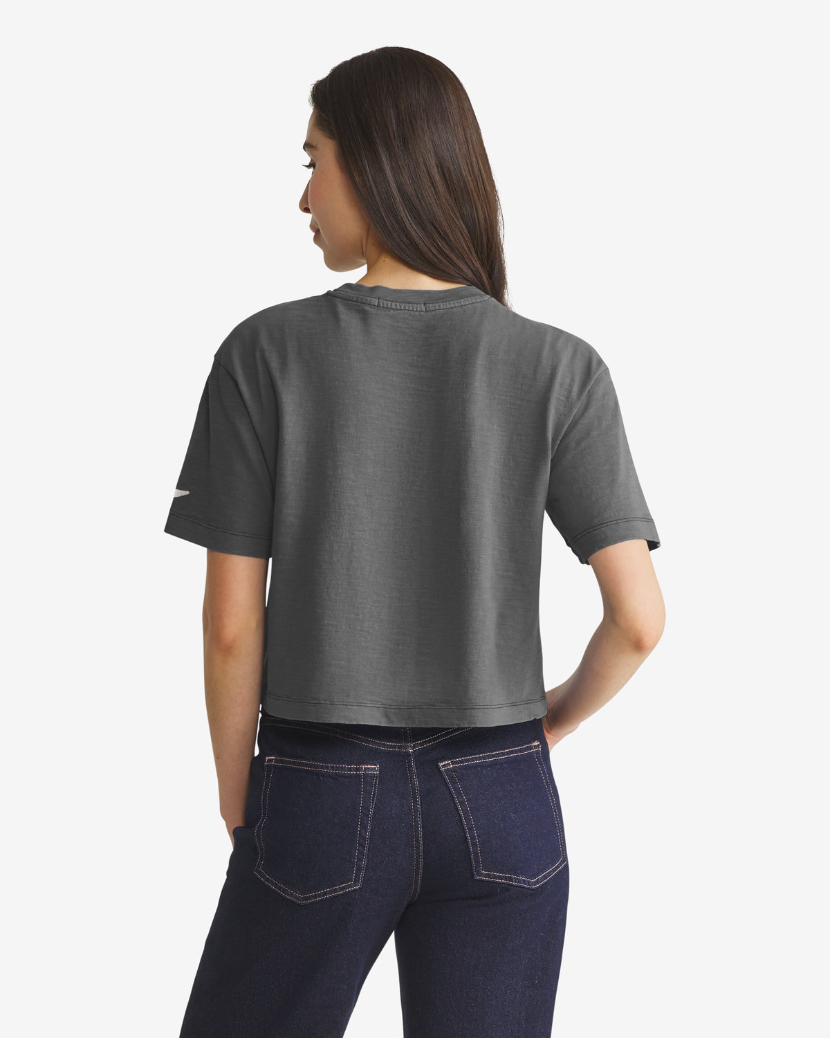 47-brand-heavy-slub-saints-tee-damen-grau-coal image 2