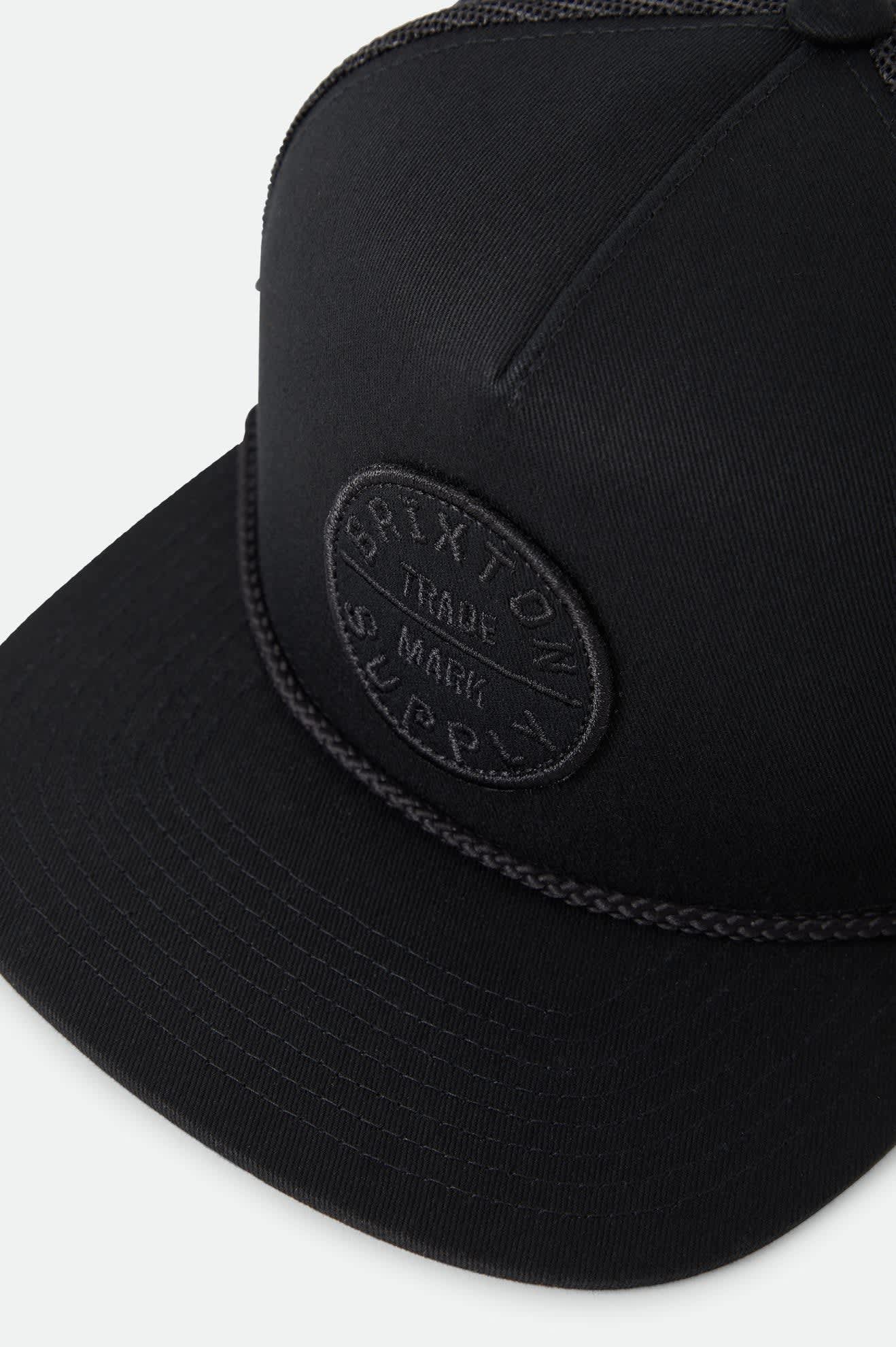 brixton-oath-trucker-hat-trucker-cap-schwarz-mesh-verstellbar image 3