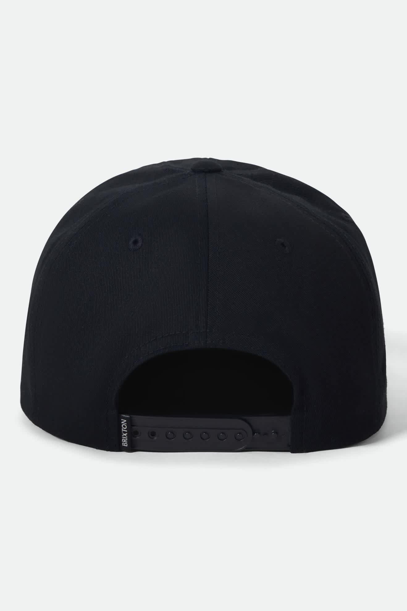 brixton-grade-snapback-black-off-white-cap-baumwolle image 2