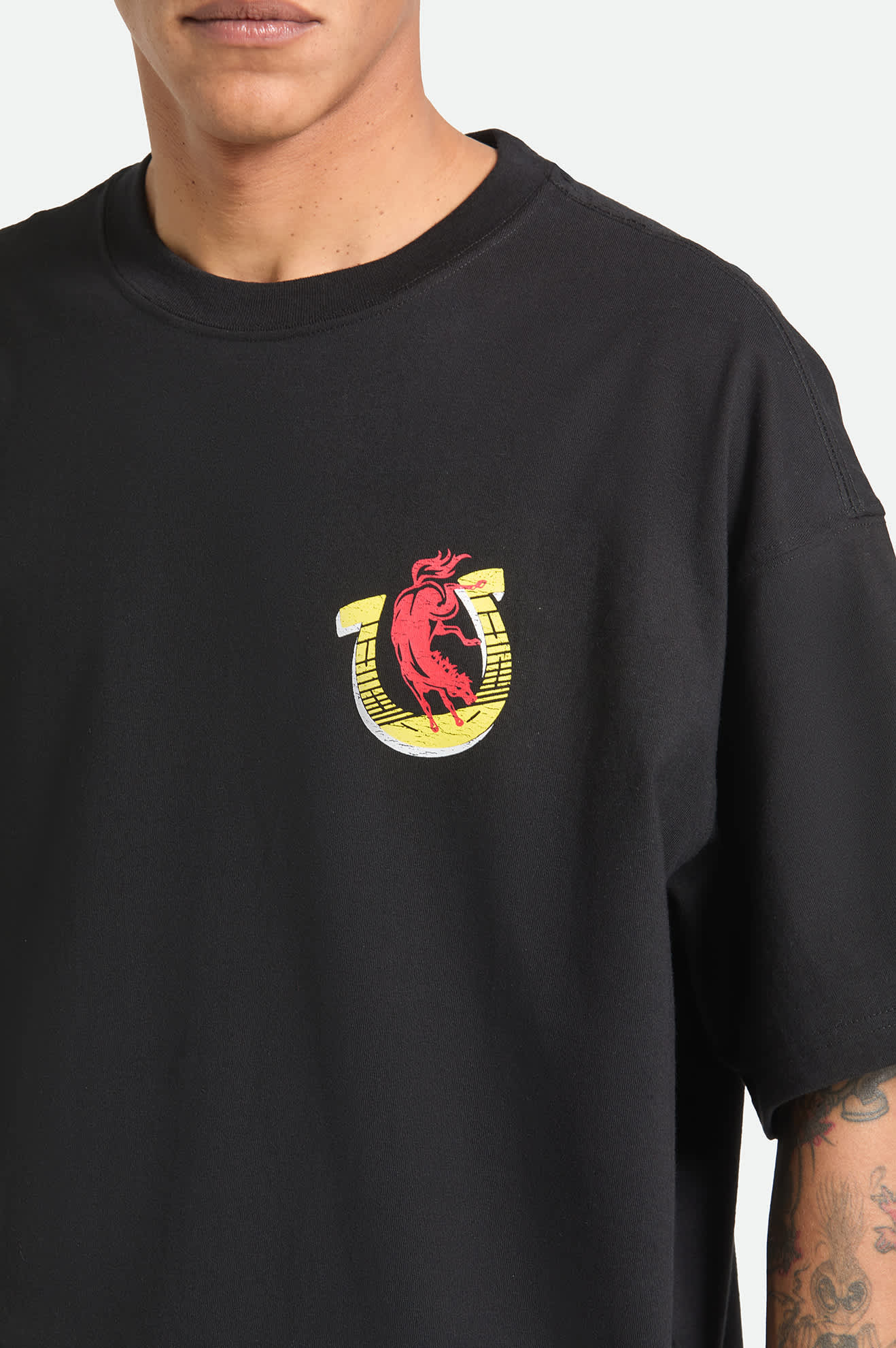 brixton-colt-45-everytime-short-sleeve-oversized-t-shirt-schwarz image 5