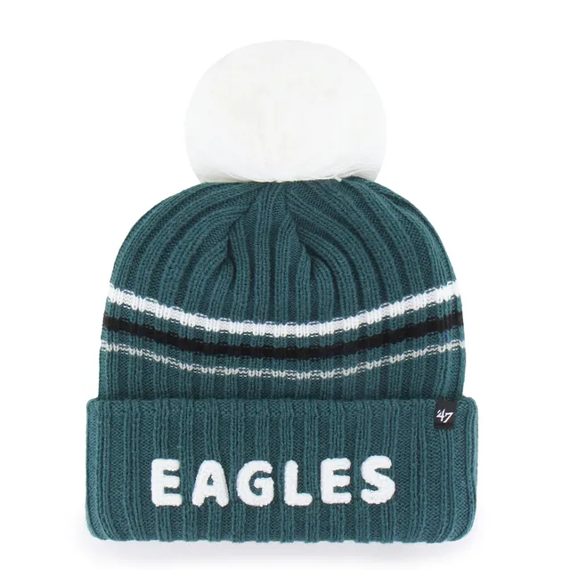47-knits-philadelphia-eagles-fuzzy-script-beanie-gr-n image 1