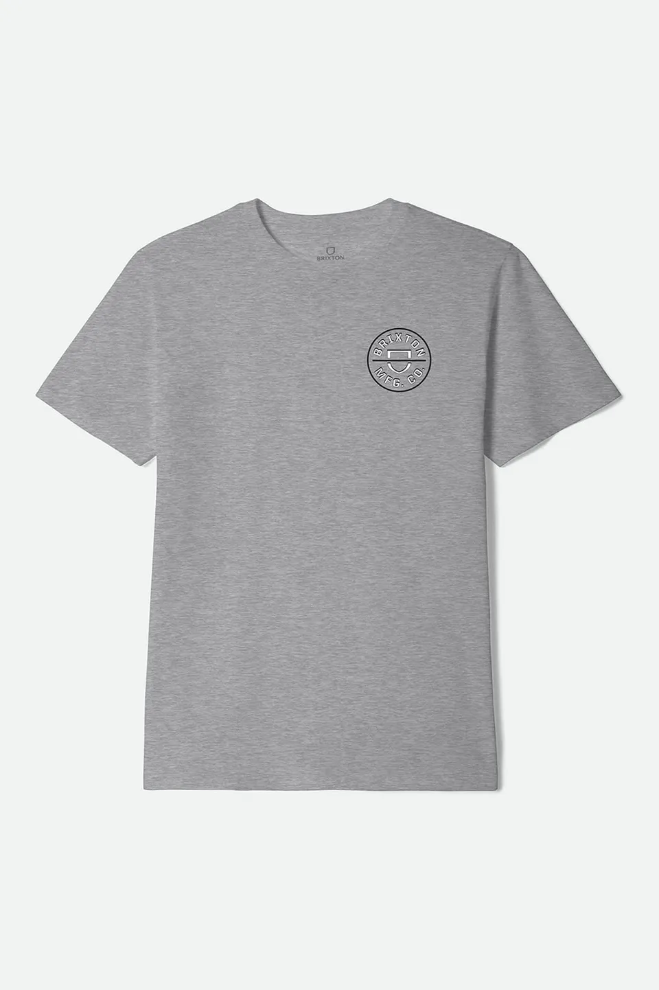 brixton-crest-ii-standard-t-shirt-heather-grey-herren image 1
