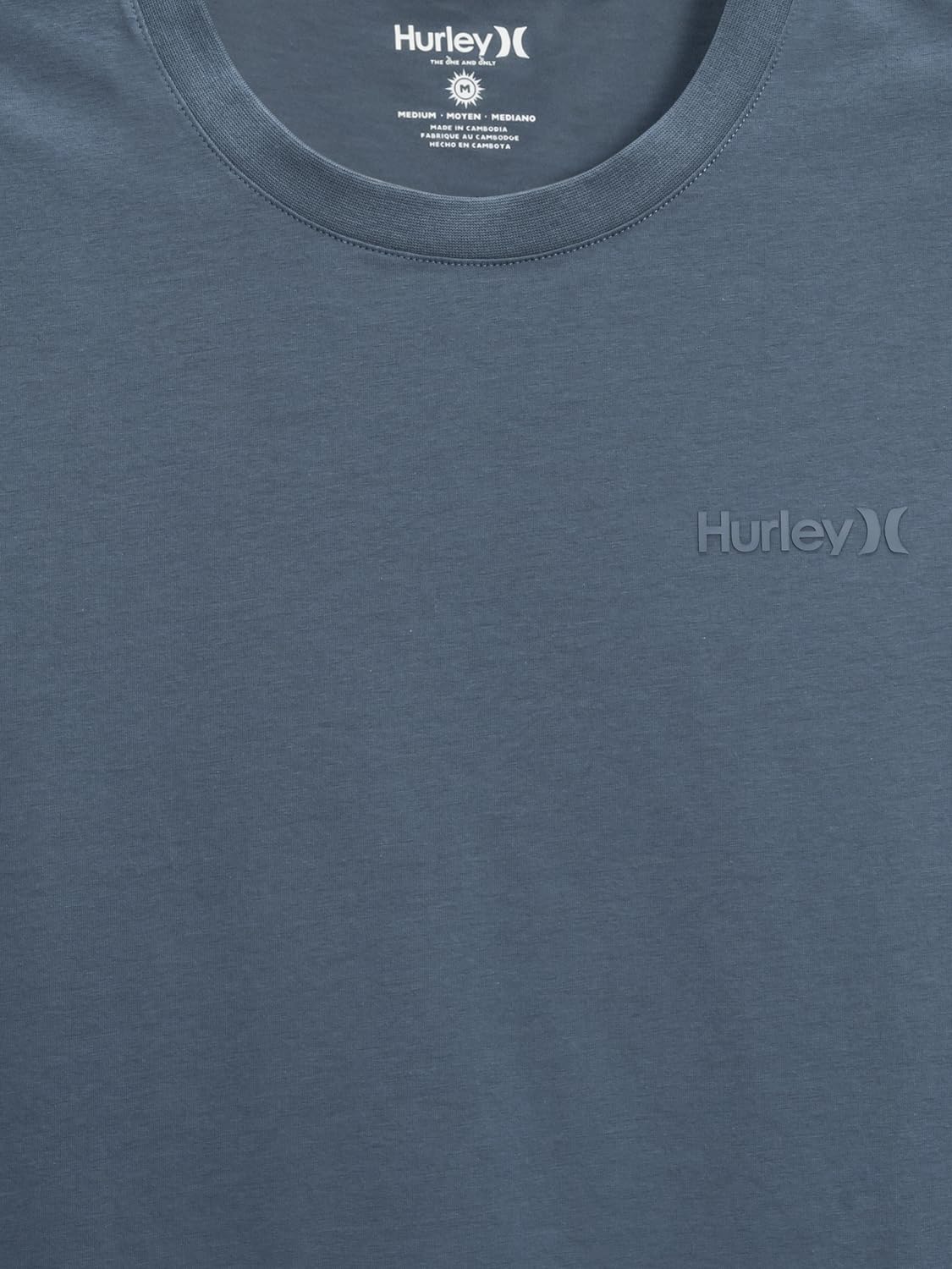 hurley-amped-tee-herren-t-shirt-grau-navy-gr-s image 5
