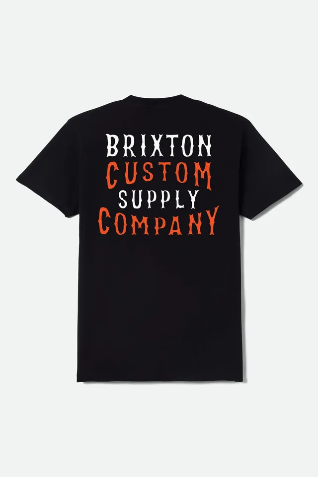 brixton-wheaton-t-shirt-black-worn-wash-baumwolle image 1