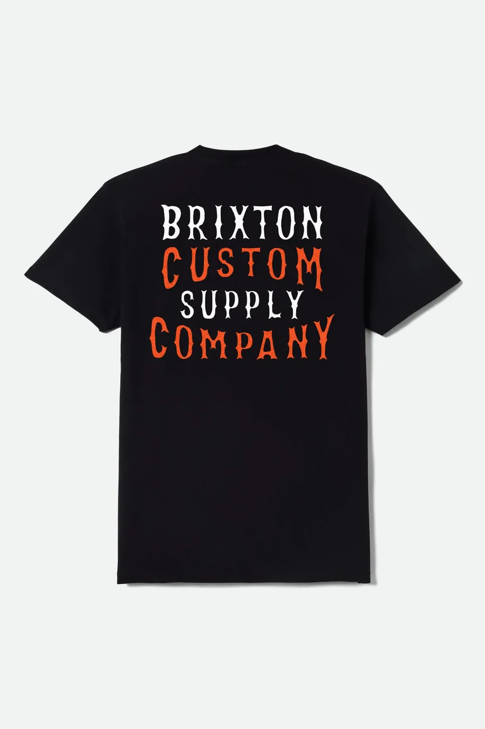 brixton-wheaton-t-shirt-black-worn-wash-baumwolle image 1