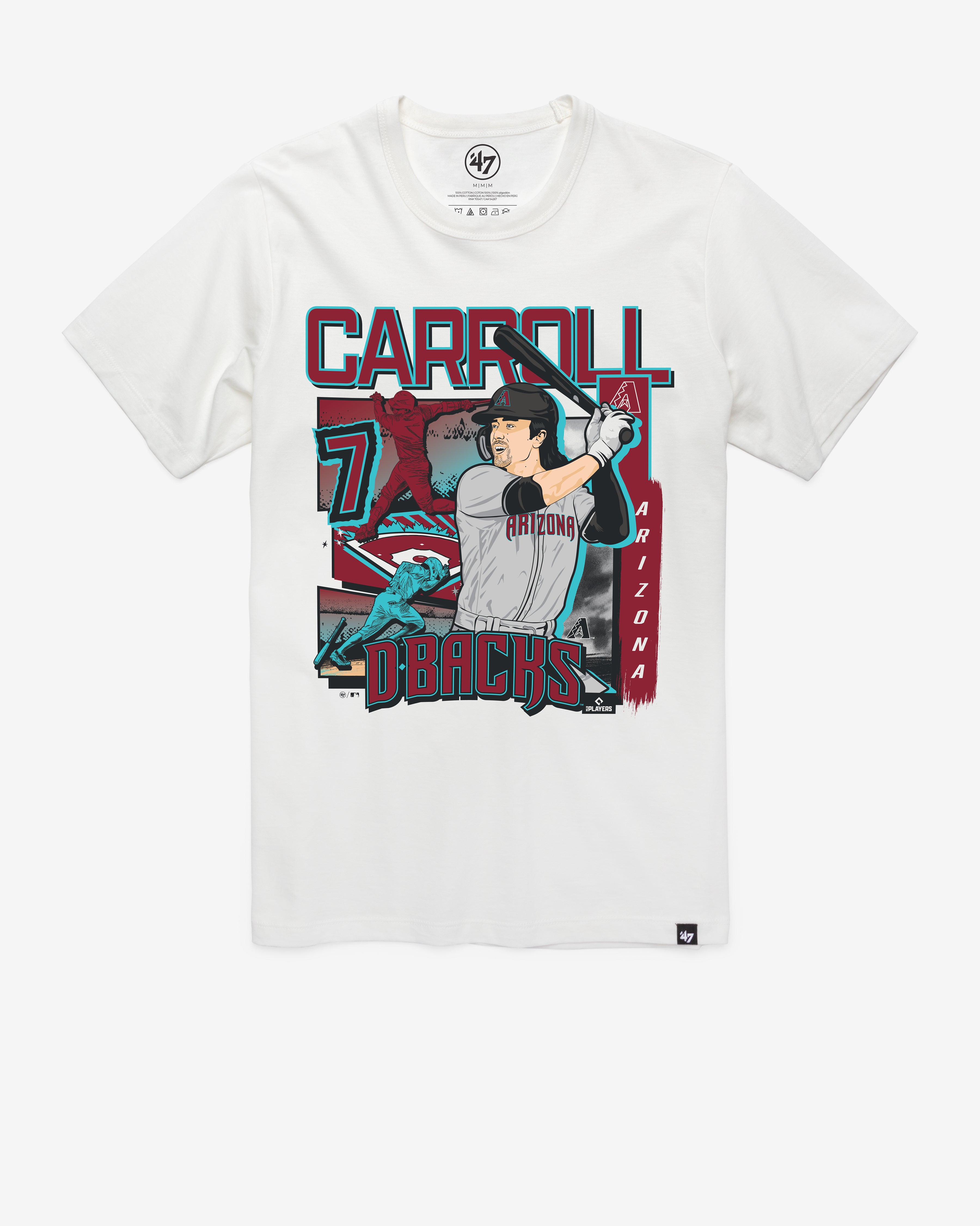 47-franklin-corbin-carroll-t-shirt-herren-white-wash image 1