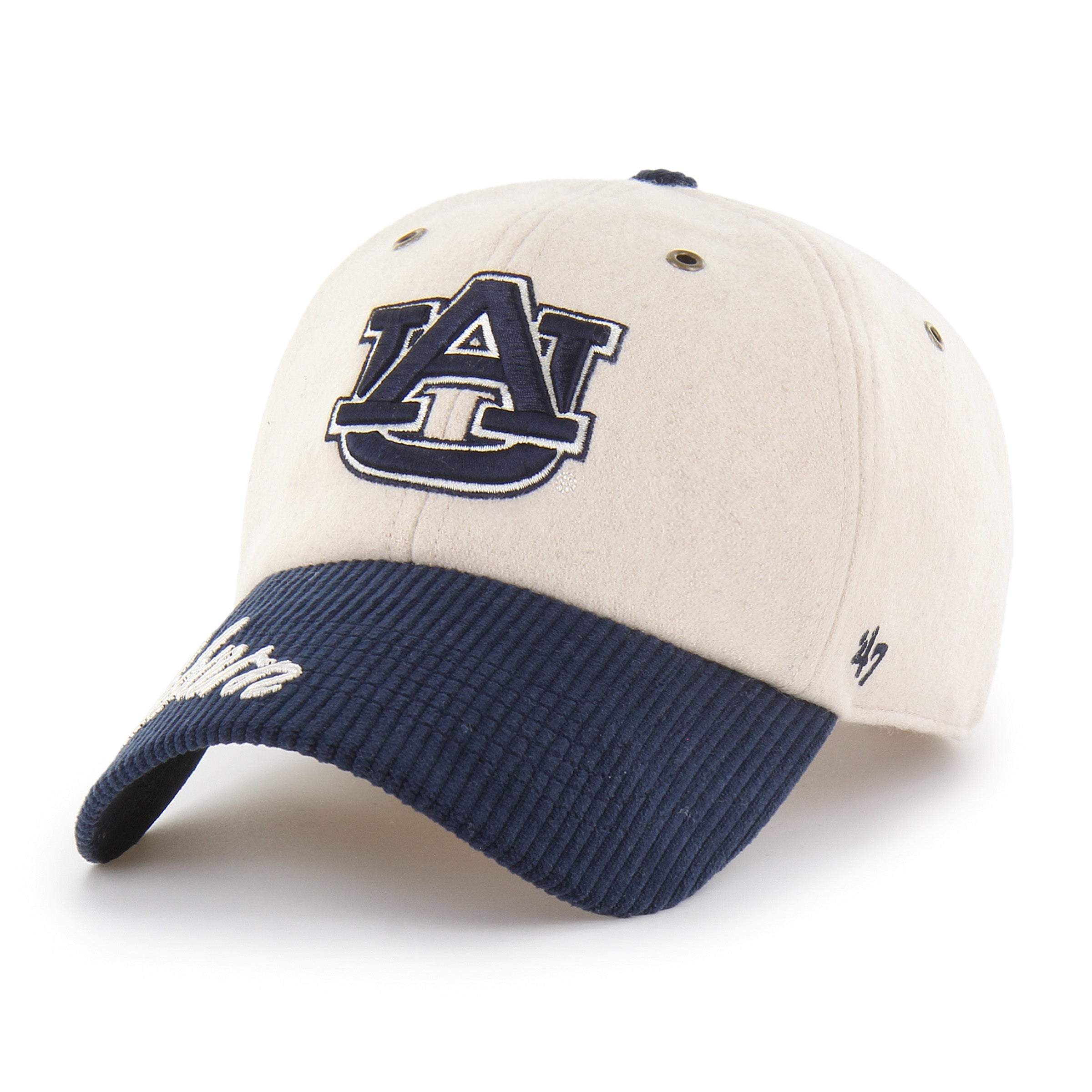 47-clean-up-auburn-tigers-rope-script-cap-natural image 3