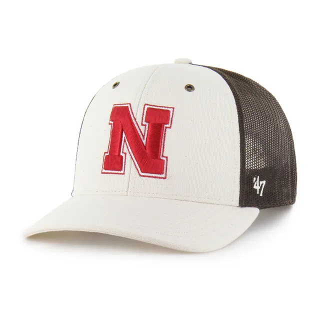 47-trucker-nebraska-cornhuskers-carhartt-undyed-cap-natural-osf image 1