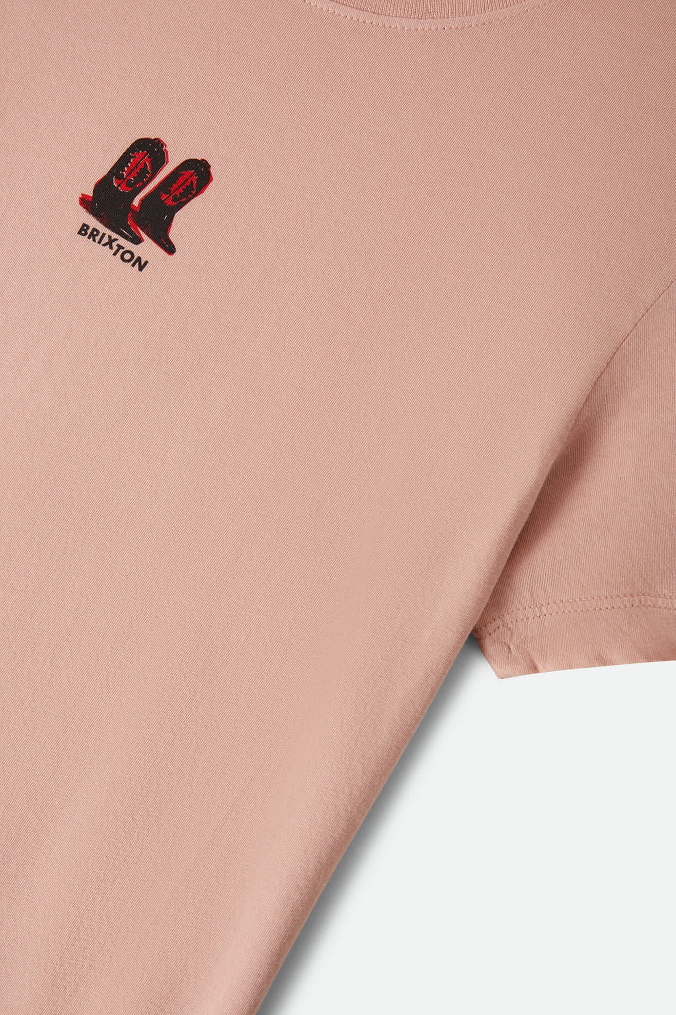 brixton-two-boots-slim-crew-t-shirt-silver-pink-baumwolle image 7