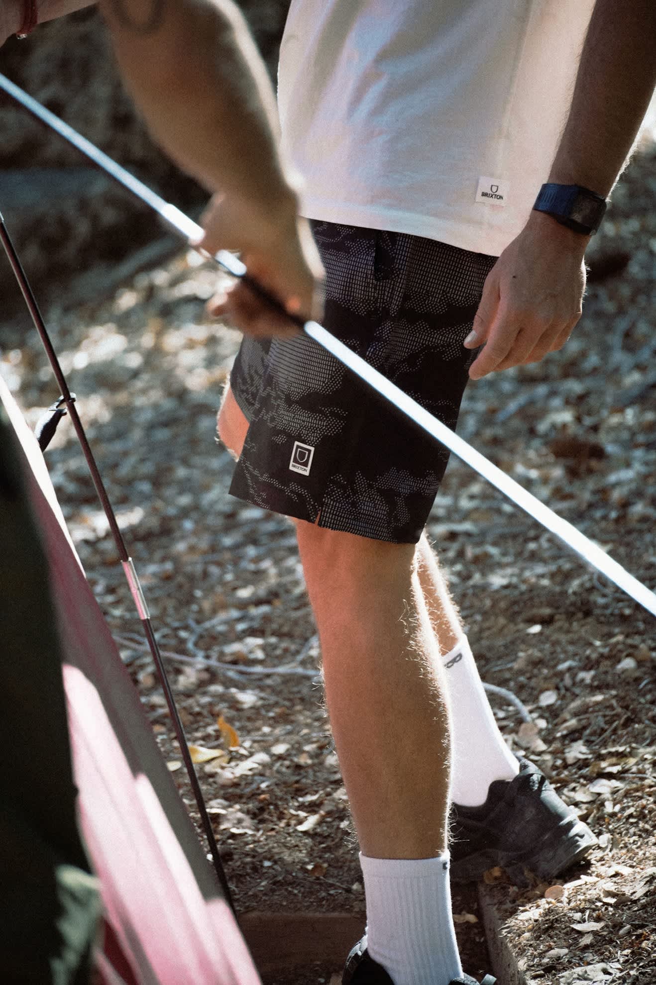 brixton-journey-active-short-black-camo-sportshorts-herren image 6