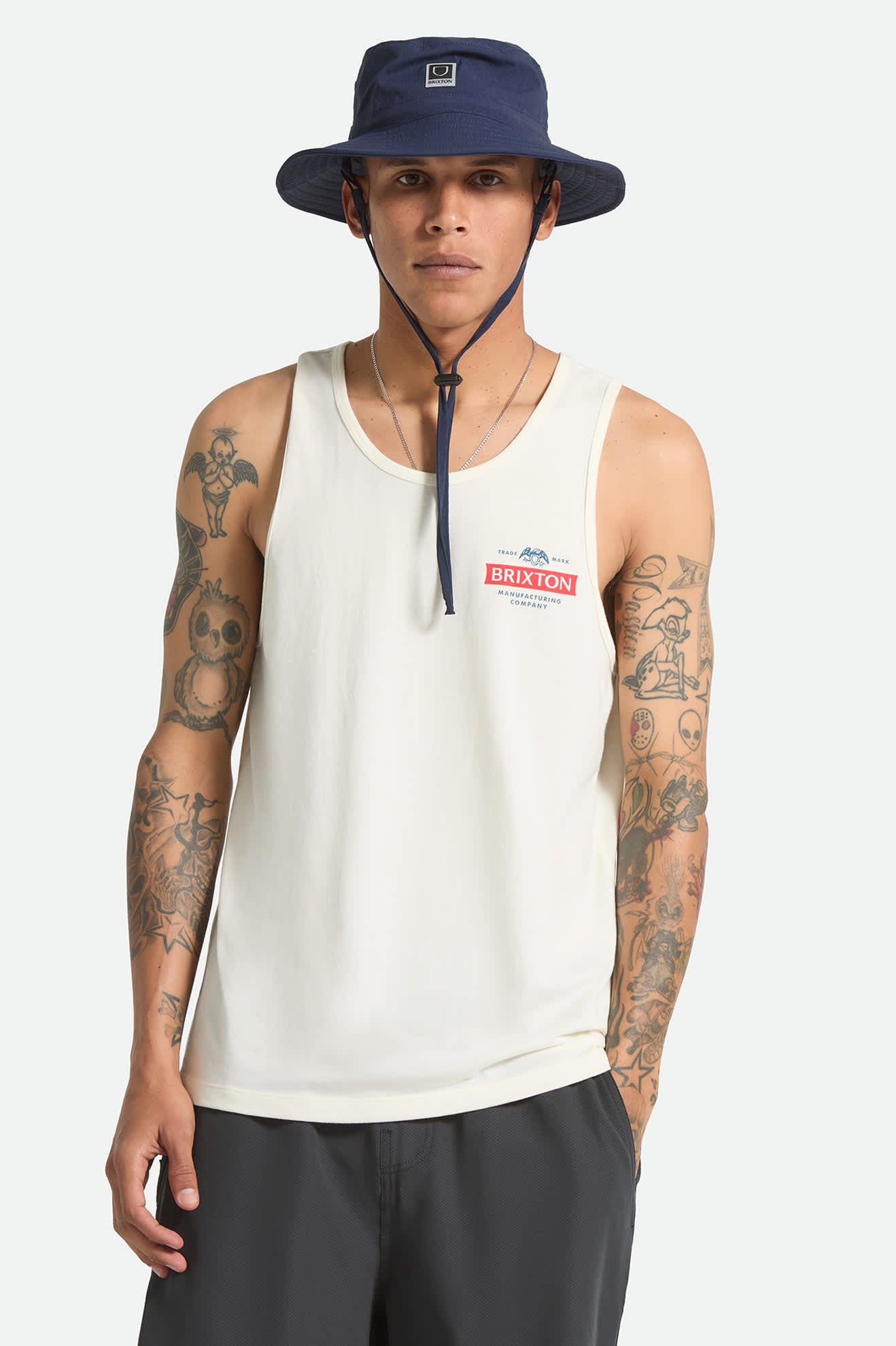 brixton-pinnacle-tank-top-off-white-baumwolle-herren image 2