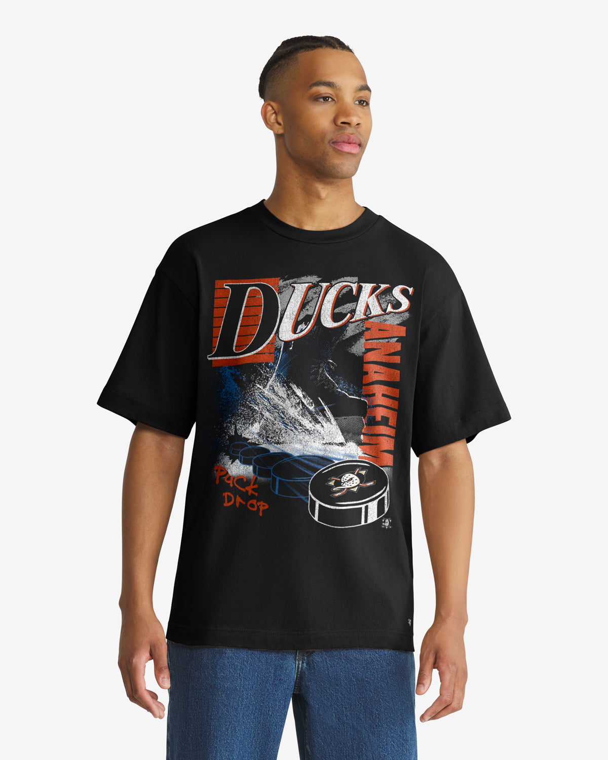 47-brand-foundation-tee-anaheim-ducks-t-shirt-schwarz-herren image 1
