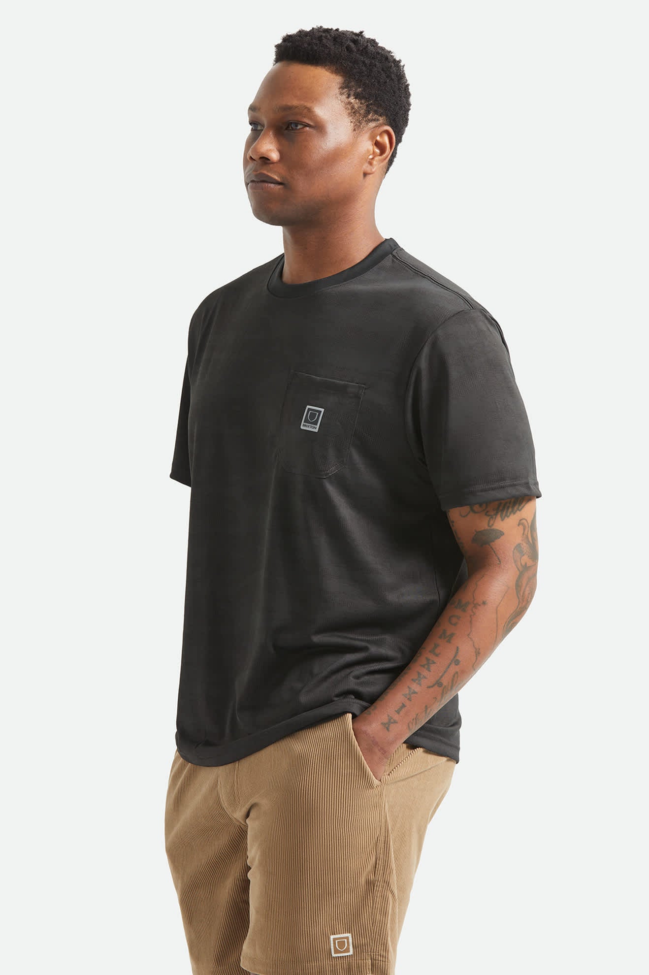brixton-journey-pocket-t-shirt-black-tiger-camo image 3