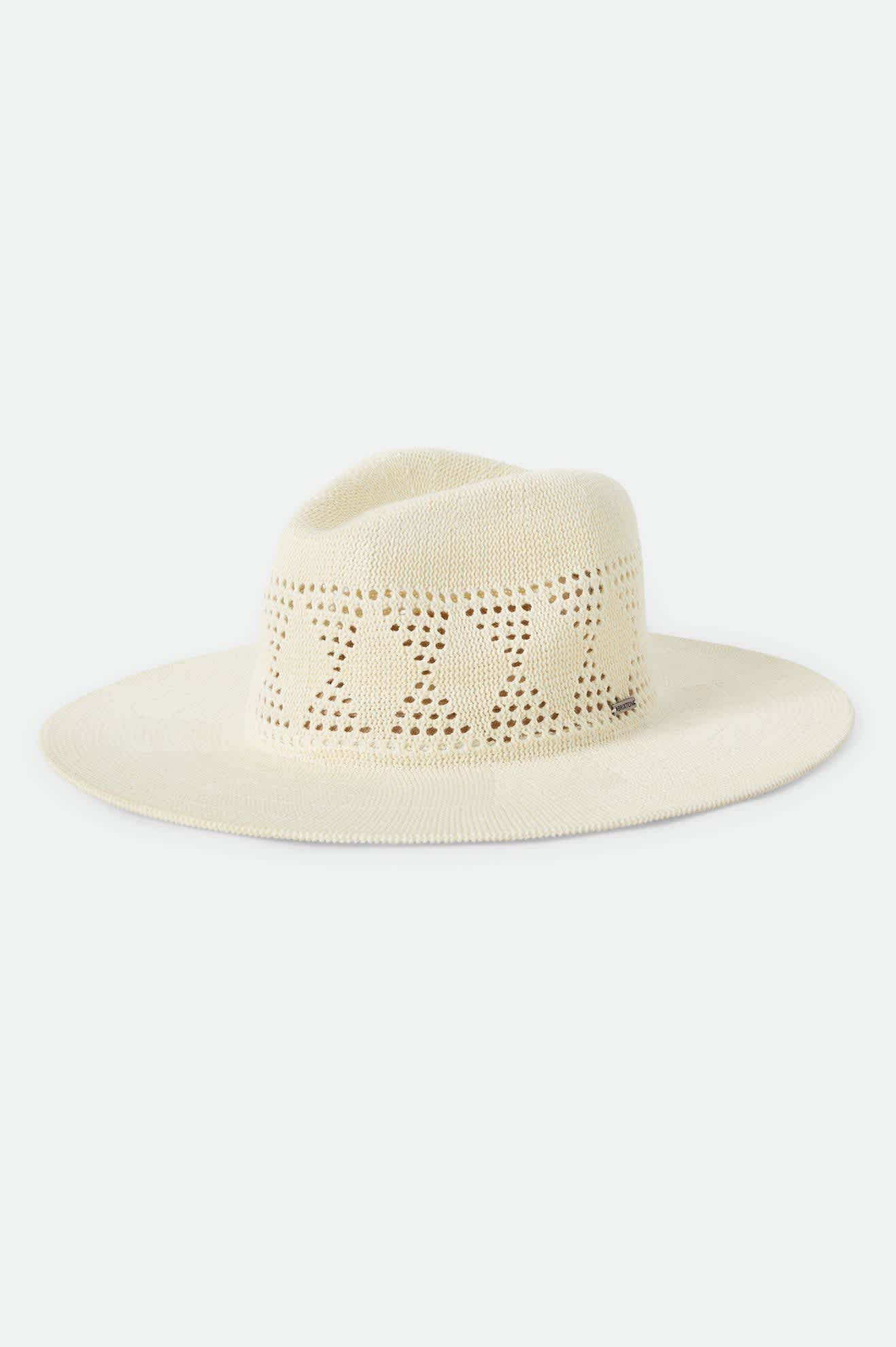 brixton-sophia-knit-packable-fedora-hut-natural-baumwolle image 1
