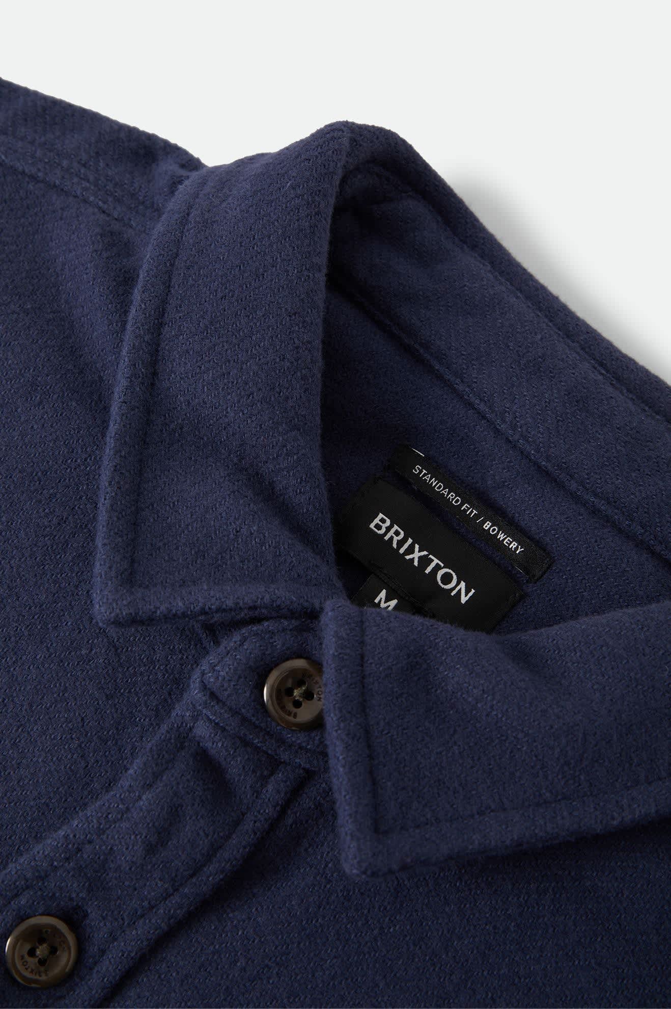 brixton-bowery-heavyweight-flanellhemd-washed-navy-wolle image 8