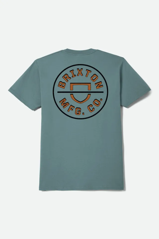 brixton-crest-ii-t-shirt-ocean-breeze-herren-baumwolle image 1