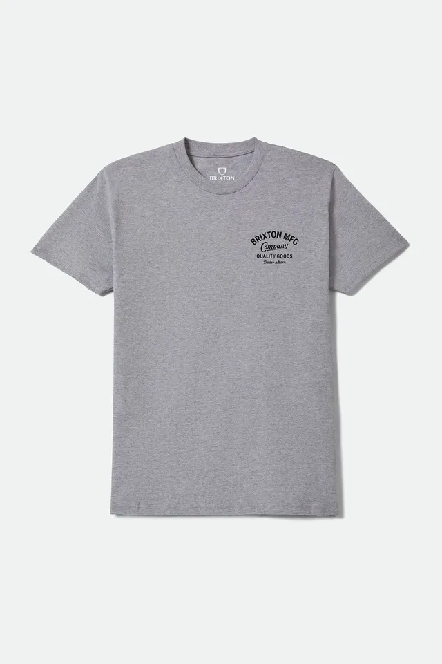 brixton-straton-standard-t-shirt-heather-grey-baumwolle image 1