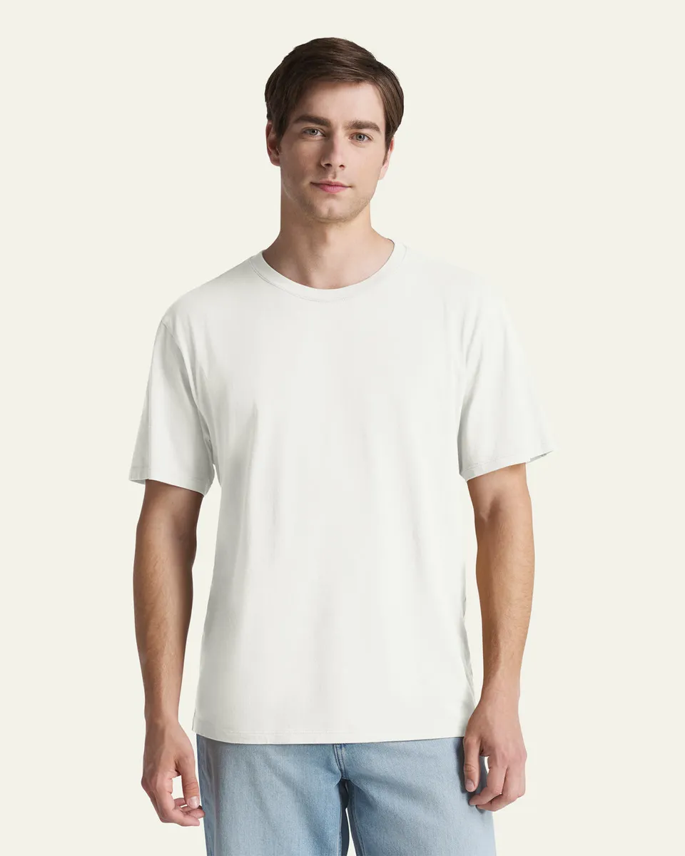 47-brand-basics-everyday-t-shirt-sandstone-baumwolle image 1