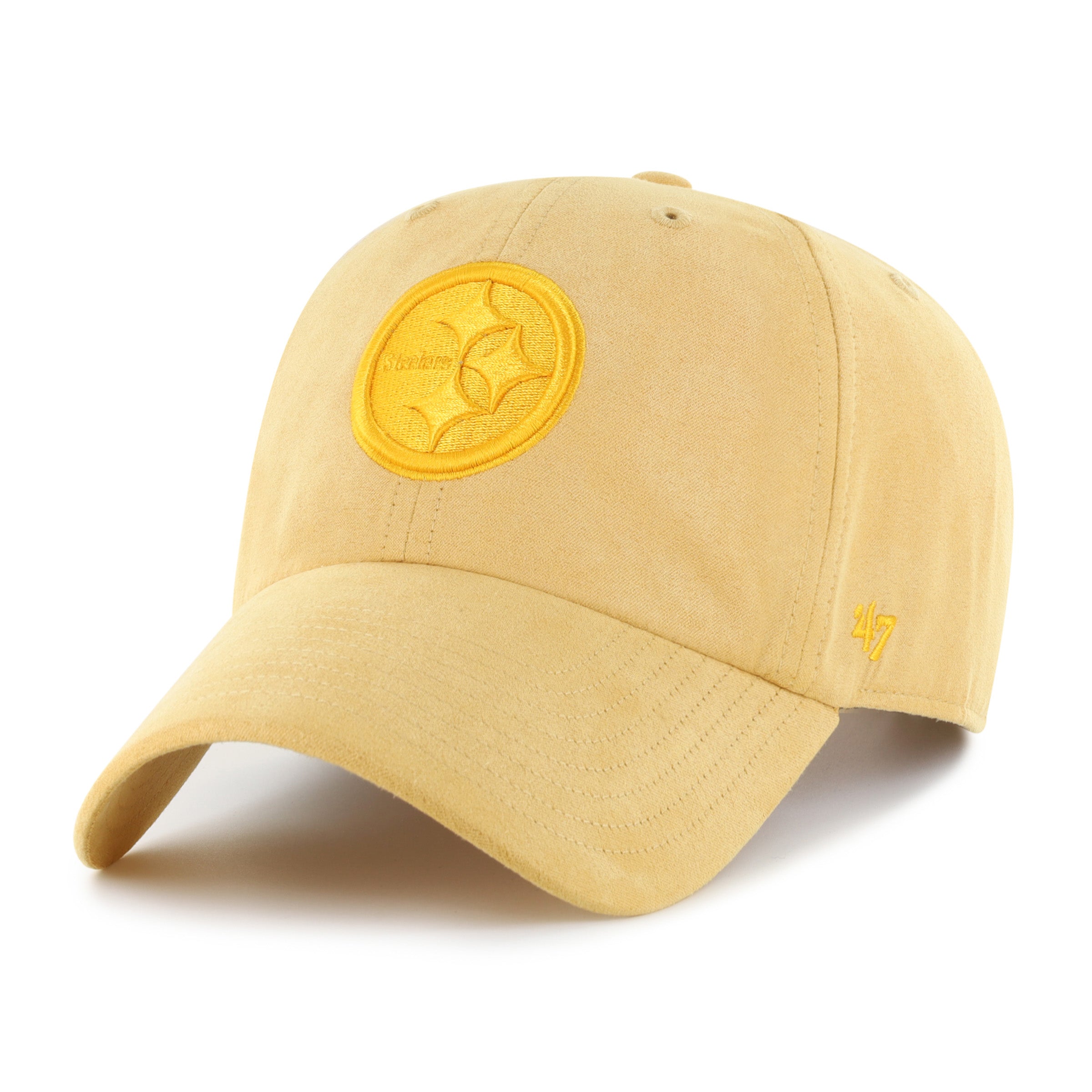 47-clean-up-ballpark-suede-pittsburgh-steelers-cap-gold-osf image 1