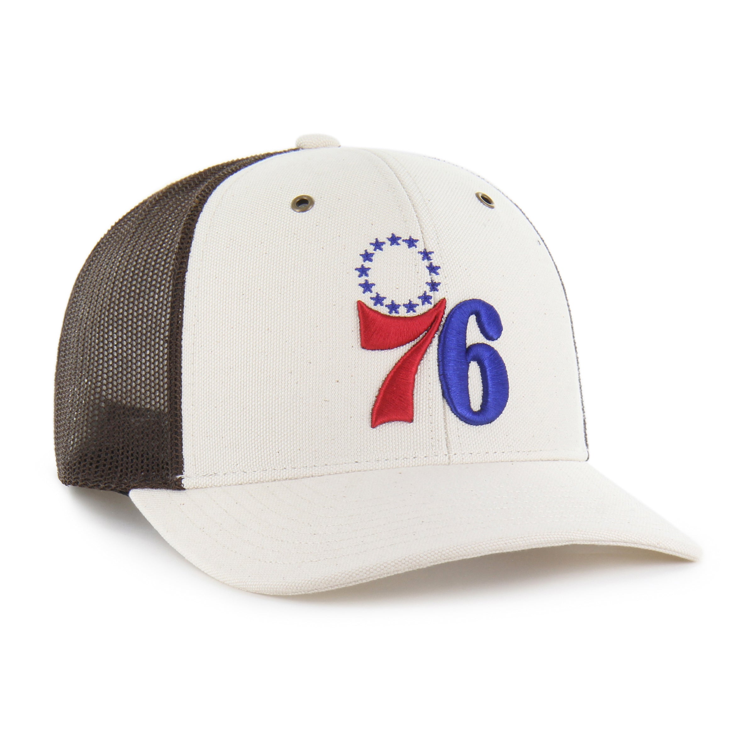47-brand-philadelphia-76ers-carhartt-trucker-cap-natural image 4