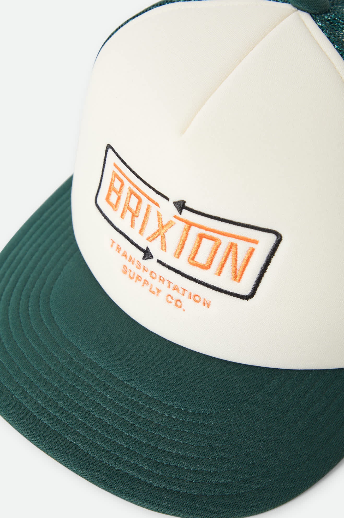 brixton-caldwell-netplus-trucker-cap-primal-green-whitecap-mesh image 3
