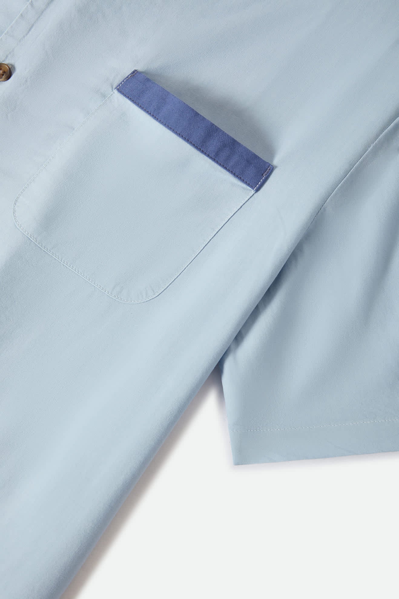 brixton-lafayette-kurzarmhemd-herren-blue-aura-viskose image 7