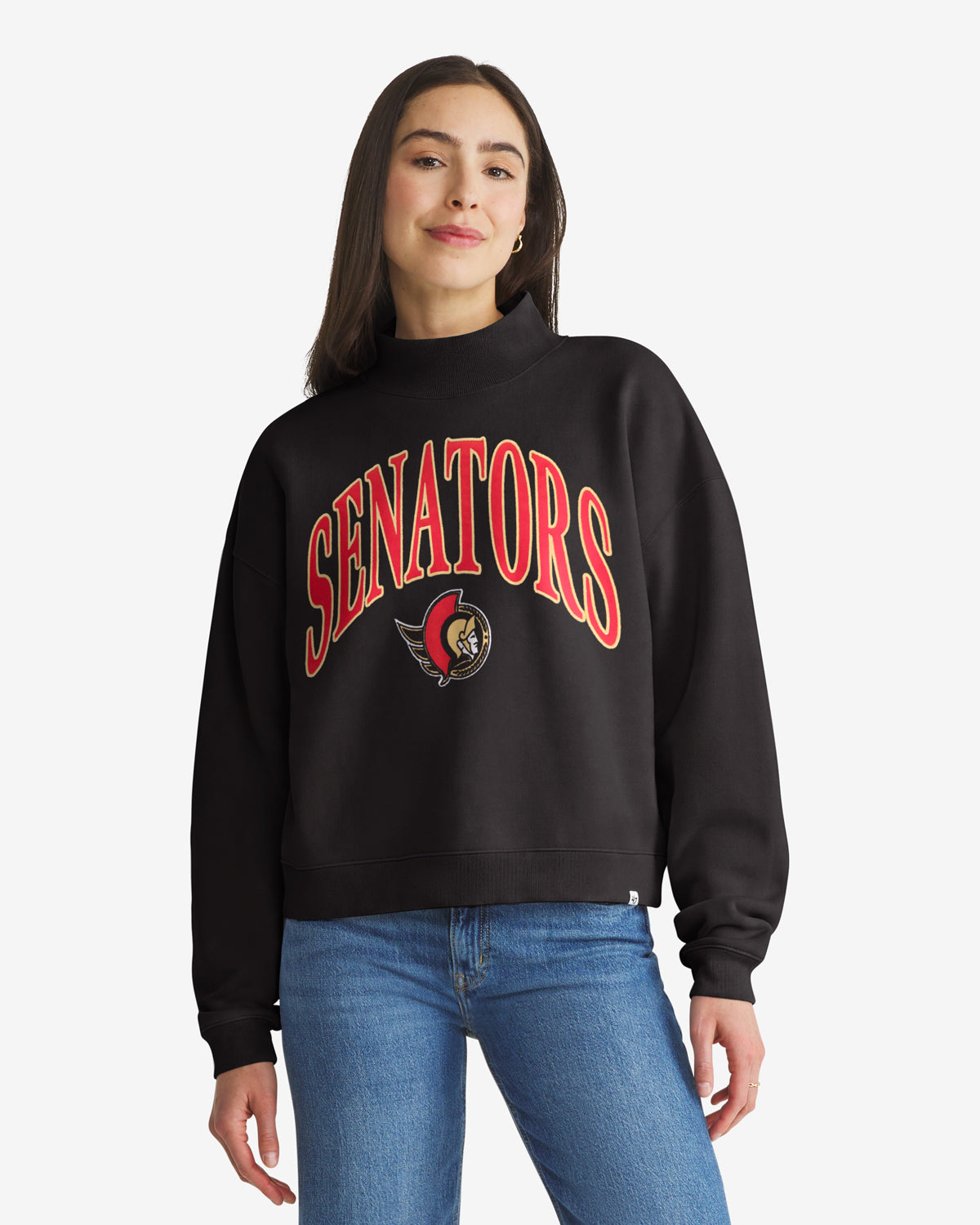 47-vantage-ottawa-senators-mock-neck-pullover-schwarz-damen image 1