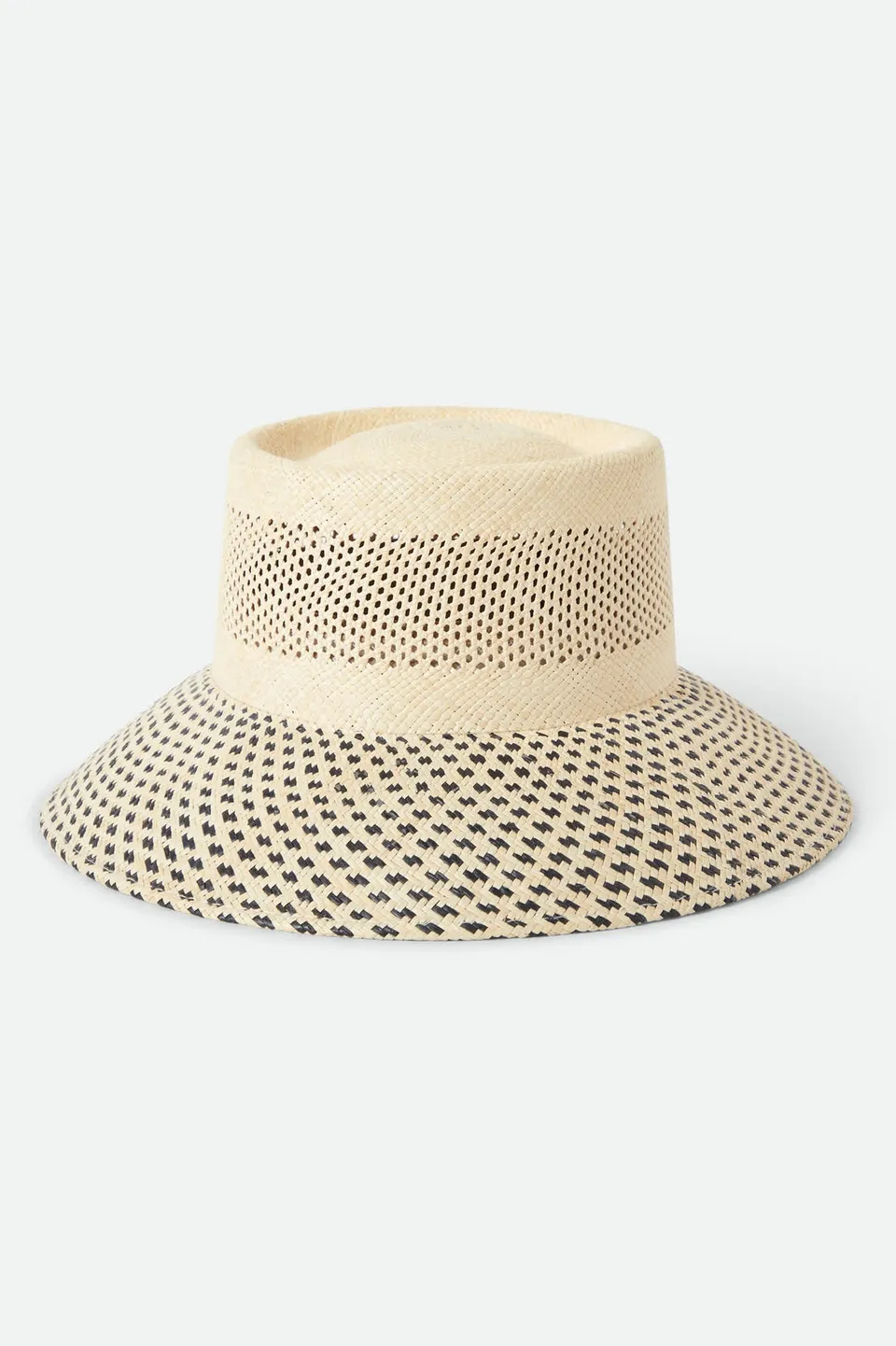brixton-lilith-panama-bucket-hat-natural-black-stroh image 1