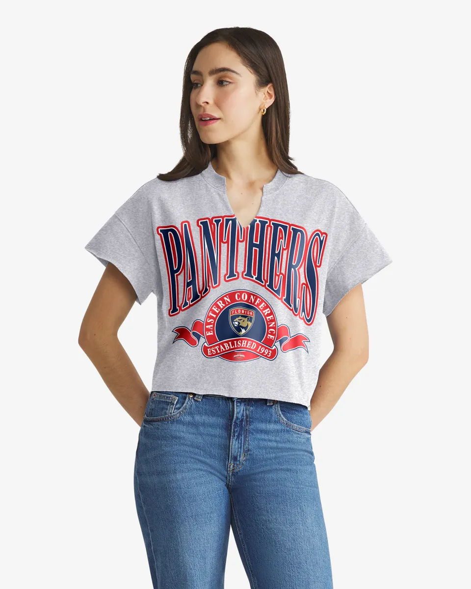 47-florida-panthers-oversized-t-shirt-grau-damen image 1