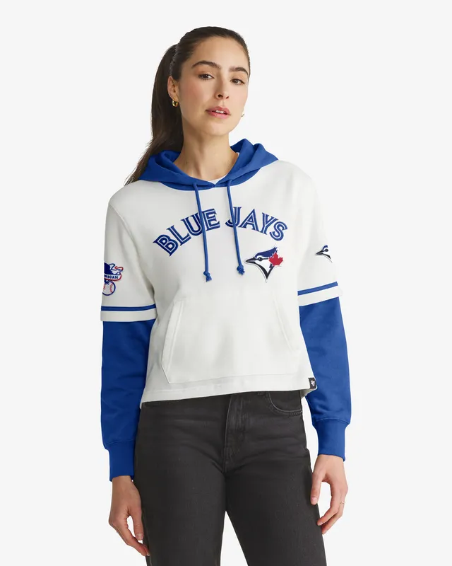 47-shortstop-toronto-blue-jays-hoodie-white-wash-damen image 1